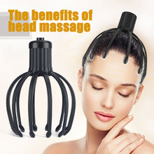 Load image into Gallery viewer, Head Massager 12 Claw Rechargeable Shock Release Head Multifunctional Head Massage Claw Rechargable Stress Relief
