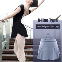 Load image into Gallery viewer, Dance Ballet Skirt Elastic Short Underdress Summer Performance Half Skirt Dance Practice Suit Gymnastics A-Line Skirt
