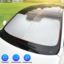 Load image into Gallery viewer, Car Front Windshield Sun Shade Covers Visors Window Sunscreen Protector Parasol Coche For Tesla Model 3 Y Sunshade Accessories

