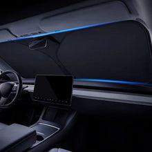 Load image into Gallery viewer, Car Front Windshield Sun Shade Covers Visors Window Sunscreen Protector Parasol Coche For Tesla Model 3 Y Sunshade Accessories
