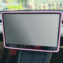 Load image into Gallery viewer, Car Silicone Protective Frame Edge Cover Central Control Navigation Screen Protector Trim Car Accessories Tesla Model 3 Y 2022 2021
