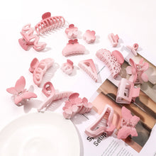Load image into Gallery viewer, Frosted Gradient Pink Hairpin Sweet Plastic Hair Clip Fashion Simple Headwear Hair Accessories for Women
