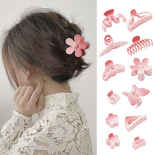 Load image into Gallery viewer, Frosted Gradient Pink Hairpin Sweet Plastic Hair Clip Fashion Simple Headwear Hair Accessories for Women
