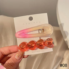Load image into Gallery viewer, Cute Pink Small Hairpin Side Clip Bangs Hairpin Acrylic Hair Clip Fashion Delicate Headwear Hair Accessories
