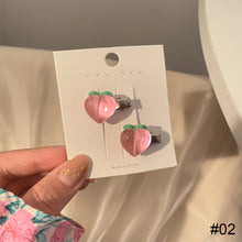 Load image into Gallery viewer, Cute Pink Small Hairpin Side Clip Bangs Hairpin Acrylic Hair Clip Fashion Delicate Headwear Hair Accessories
