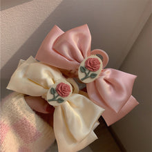 Load image into Gallery viewer, Temperamental Rose Bow Hairpin Fashion Bow Headwear Hair Clip Women Girls Hair Claw Clip Hair Accessories
