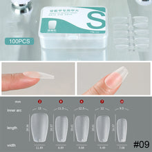 Load image into Gallery viewer, 100pcs/box Fake Nails Scratch-free Ultra-thin Fake Nail Patches Detachable Fake Nail Stickers Manicure Art Accessories
