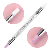 Load image into Gallery viewer, Manicure Silicone Polishing Pen Dual Purpose Double Headed Nail Pen Embossing Polishing Pen Nail Tools Nail Art Accessories
