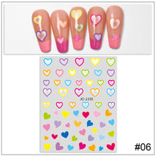 Load image into Gallery viewer, Cute Five Point Star Adhesive Nail Stickers Small Pattern Gradual Love Nail Enhancement Decorative Stickers

