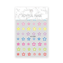 Load image into Gallery viewer, Cute Five Point Star Adhesive Nail Stickers Small Pattern Gradual Love Nail Enhancement Decorative Stickers
