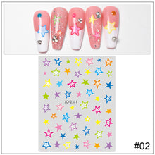 Load image into Gallery viewer, Cute Five Point Star Adhesive Nail Stickers Small Pattern Gradual Love Nail Enhancement Decorative Stickers
