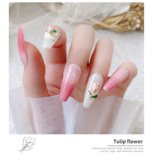 Load image into Gallery viewer, Tulip Flower Nail Ornament Fashion Retro Alloy Flower Nail Art Decoration Manicure Accessories
