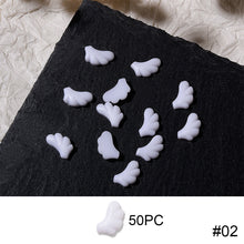 Load image into Gallery viewer, White Angel Wing Nail Ornament Cartoon Stereoscopic Resin Nail Art Decoration Manicure Accessories
