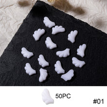 Load image into Gallery viewer, White Angel Wing Nail Ornament Cartoon Stereoscopic Resin Nail Art Decoration Manicure Accessories
