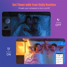 Load image into Gallery viewer, LED Night Light Tuya WIFI Smart Desk Lamp APP Control Music Synchronization RGB Bedroom Bedside Lamps Ambient Lighting
