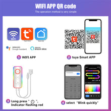 Load image into Gallery viewer, WIFI Smart LED Triangle Lamps Quantum Ambient Night Light RGB Wall Light TUYA APP Dimmable Voice Control Game Room TV Backdrop
