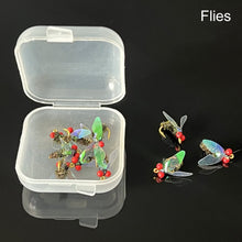 Load image into Gallery viewer, 10PCS/Box Fly Hook Fly Mosquito Fluorescent Bug Nanomite Style Fly Hook Horse Mouth Hook Fish Hook Fishing Gear Accessories
