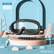 Load image into Gallery viewer, Children's Outdoor Large Frame Hd Waterproof Anti-Fog Glasses Earplugs Swimming Goggles Two-In-One Anti-Uv Goggles 3-15 Years Old
