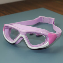 Load image into Gallery viewer, Professional Children's High-Definition Swimming Goggles Large Frame Anti-Fog Anti-Uv Goggles With One-Piece Silicone Earplugs Swimming Goggles
