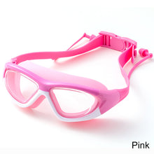 Load image into Gallery viewer, Professional Children's High-Definition Swimming Goggles Large Frame Anti-Fog Anti-Uv Goggles With One-Piece Silicone Earplugs Swimming Goggles
