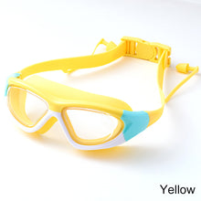 Load image into Gallery viewer, Professional Children's High-Definition Swimming Goggles Large Frame Anti-Fog Anti-Uv Goggles With One-Piece Silicone Earplugs Swimming Goggles

