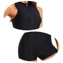 Load image into Gallery viewer, One-Piece Sleeveless Professional Bikini Surfing Swimming Sun Protection Clothing With Zipper Sports Bodysuit Tight Swimsuit - Flat Corner Style
