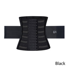 Load image into Gallery viewer, Double-Layer Reinforcement Belly Drawing Belt Waist Trainer Belt Breasted Fish Bone Figure Management Waist Seal Sports Partner
