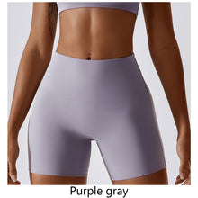 Load image into Gallery viewer, Candy Color Macaron Color Quick Dry Nude Feeling Yoga Pants Running Fitness Yoga Pilates Tight Hip-Lifting High Waist Sports Leggings
