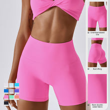 Load image into Gallery viewer, Candy Color Macaron Color Quick Dry Nude Feeling Yoga Pants Running Fitness Yoga Pilates Tight Hip-Lifting High Waist Sports Leggings
