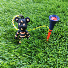 Load image into Gallery viewer, 1Pc 83MM Golf Plastic Silicone Tees Multiple Cartoon Pattern Pendants With Anti-Drop Rope Golf Rack

