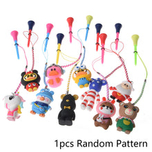 Load image into Gallery viewer, 1Pc 83MM Golf Plastic Silicone Tees Multiple Cartoon Pattern Pendants With Anti-Drop Rope Golf Rack
