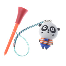 Load image into Gallery viewer, 1Pcs Golf Rubber Tees Plastic Tees With Rope Cartoon Pendant Golf Anti-Loss Rack Style Shipped Randomly
