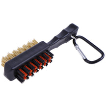 Load image into Gallery viewer, Golf Club Double-Sided Brush With Copper Bristle Club Groove Cleaning Brush Golf Supplies With Keychain
