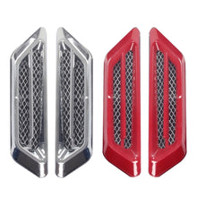 Load image into Gallery viewer, Pair Car Side Wing Cover Gill Shape Fender Vent Air Flow Spoiler Decorative Racing Intake Grille Trim Decoration Sticker
