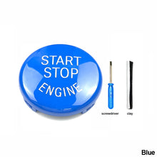 Load image into Gallery viewer, 3Pcs Car Engine Start Button Replace Cover Stop Switch Accessories Decor Fit for BMW E87 E60 E83 E84 E89 for BMW E90 E91 E92 E93
