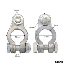 Load image into Gallery viewer, 2Pcs Car Battery Terminals Wire Cable Clamp Top Quick Post Terminal Positive &amp; Negative Electric Connector Clamps Auto Accessorie
