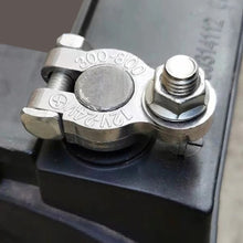 Load image into Gallery viewer, 2Pcs Car Battery Terminals Wire Cable Clamp Top Quick Post Terminal Positive &amp; Negative Electric Connector Clamps Auto Accessorie
