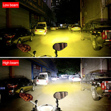 Load image into Gallery viewer, Motorcycle LED Spotlights White Yellow Hi/Low Beam Flash Fog Auxiliary Lights For Offroad ATV Engineering Vehicles Bicycle Lamp
