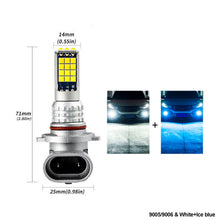 Load image into Gallery viewer, 1Pc 30LED Fog Light Bulb Dual Color Car DRL Turn Signal Reverse Light Brake Light Width Indicator H3 H7 H8 H11 9005 HB3 9005/9006 H4 P13W
