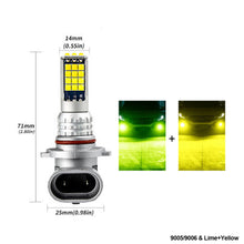 Load image into Gallery viewer, 1Pc 30LED Fog Light Bulb Dual Color Car DRL Turn Signal Reverse Light Brake Light Width Indicator H3 H7 H8 H11 9005 HB3 9005/9006 H4 P13W
