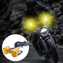 Load image into Gallery viewer, 2Pcs Motorcycle LED 5w Eagle Eye Flashing Light Daytime Running Lights For Spotlight DC12V With Brackets Strobe
