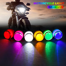 Load image into Gallery viewer, 2Pcs Motorcycle LED 5w Eagle Eye Flashing Light Daytime Running Lights For Spotlight DC12V With Brackets Strobe
