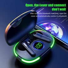 Load image into Gallery viewer, PRO80 Stereo Bluetooth Headset TWS5.1 Intelligent Touch LED Digital Display Cool Breath Light Game
