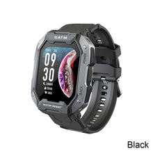 Load image into Gallery viewer, C20 Military Smart Watch Men Carbon Black Ultra Army Outdoor IP68 5ATM Waterproof Heart Rate Blood Oxygen Satm Smartwatch
