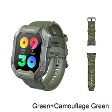 Load image into Gallery viewer, C20 Military Smart Watch Men Carbon Black Ultra Army Outdoor IP68 5ATM Waterproof Heart Rate Blood Oxygen Satm Smartwatch
