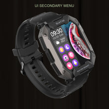 Load image into Gallery viewer, C20 Military Smart Watch Men Carbon Black Ultra Army Outdoor IP68 5ATM Waterproof Heart Rate Blood Oxygen Satm Smartwatch
