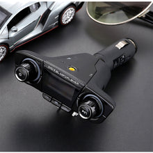 Load image into Gallery viewer, Bluetooth Car Kit Wireless FM Transmitter Handsfree Audio Receive MP3 Player with Power ON OFF Dual USB FM Modulator BT06
