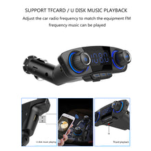 Load image into Gallery viewer, Bluetooth Car Kit Wireless FM Transmitter Handsfree Audio Receive MP3 Player with Power ON OFF Dual USB FM Modulator BT06
