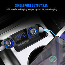Load image into Gallery viewer, Bluetooth Car Kit Wireless FM Transmitter Handsfree Audio Receive MP3 Player with Power ON OFF Dual USB FM Modulator BT06
