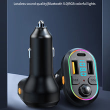 Load image into Gallery viewer, Car Bluetooth 5.0 FM Transmitter Wireless Audio Receiver Car MP3 Player Charge
